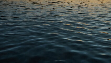 Hypnotic geometric ripples in calm waters.
