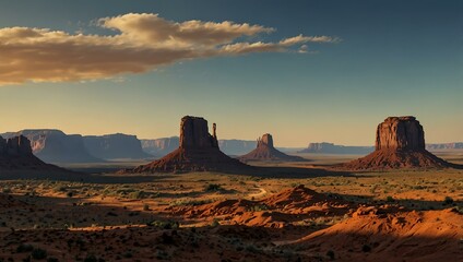 Naklejka premium Iconic Monument Valley in Arizona and Utah.