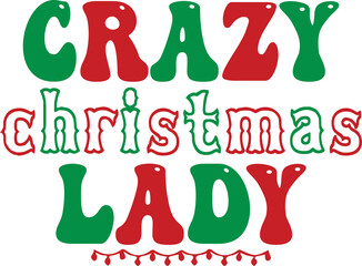 crazy christmas lady