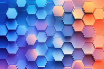 Colorful Hexagonal Abstract Pattern