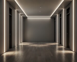 Obraz premium empty room with a window