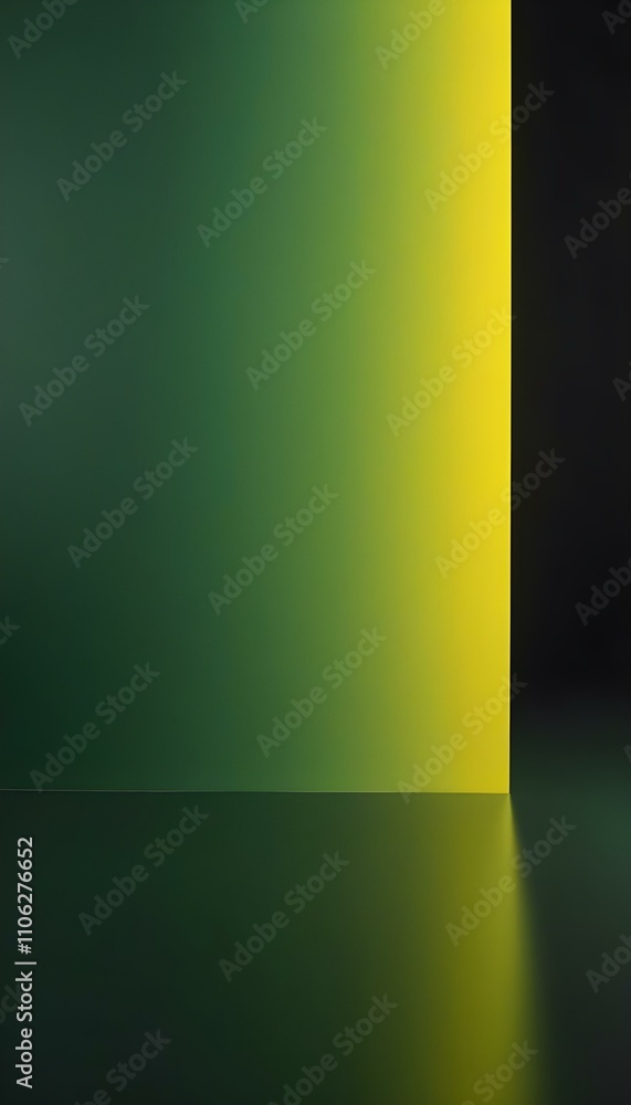 Wall mural a bold gradient background featuring stark black to bright yellow with a glossy finish create with a