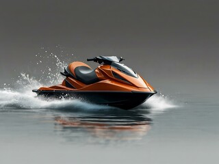 Fototapeta premium Jet ski icon in vector style on a white background.