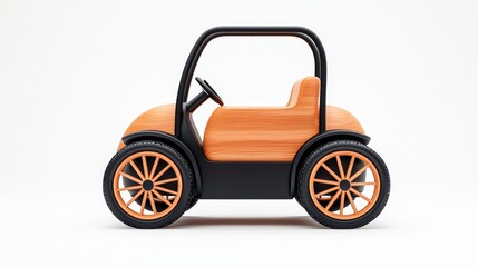 A comparison of a vintage wooden carriage and a modern electric car highlights the progress in transportation, contrasting the old with the new generation.