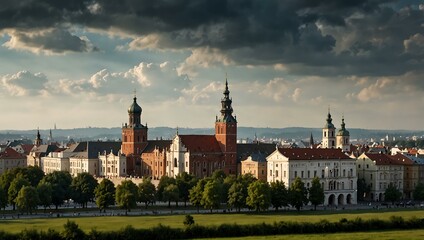 Obraz premium Krakow cityscape.