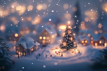 Fototapeta premium Christmas illustrations 