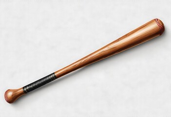 Woman holding baseball bat on white background, closeup