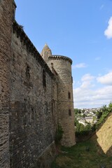 castle in the city, Vitré in Brittany, France 