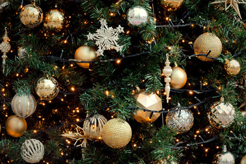 Christmas tree decoration as background material