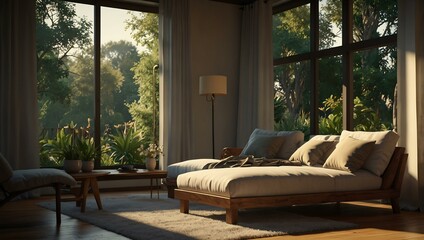 Lazy afternoon scene.