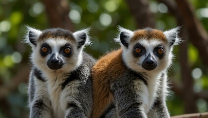 Fototapeta premium Lemurs at Mayotte.