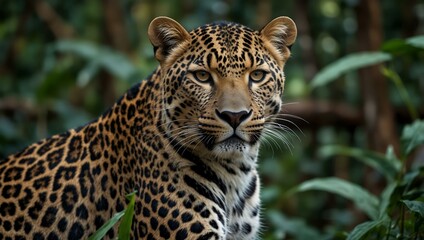 Leopard in the jungle.