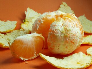food. Citrus fruit - Mandarin (Citrus reticulata), Rutaceae family