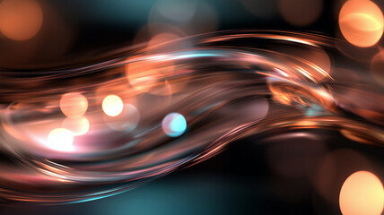 Abstract colorful highlights and light reflections in bokeh with a textured surface