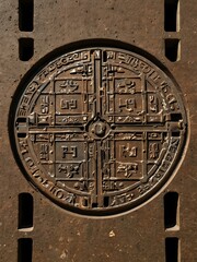 Local manhole cover from Nōnhōi Zoo.