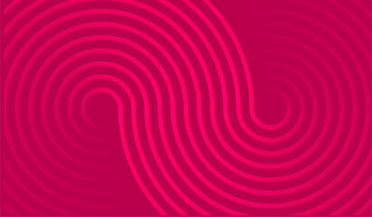 Abstract red glowing geometric lines on a dark red background with shiny circular patterns. Ideal for technology-themed covers, posters, banners and websites.EPS 10