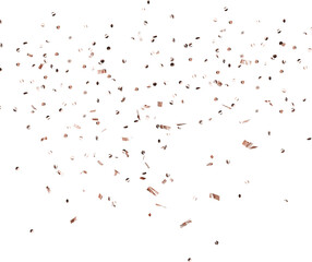 Rose Gold Confetti Clipart Photo Overlays