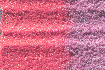 Macro photography of colored glitter, can be used as background