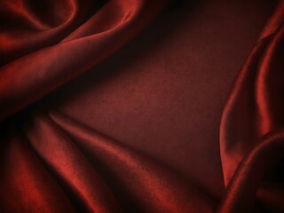 Luxurious red silk background.