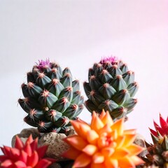 Fototapeta premium a collection of plants with flowers.