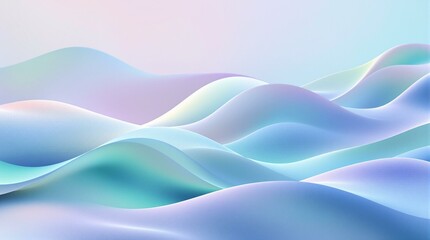 Obraz premium Flowing Serenity Abstract