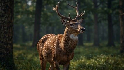 Majestic deer in ultra-realistic wildlife video.