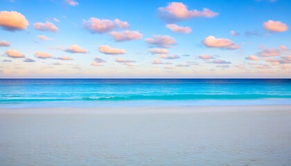 Obraz premium Beautiful beach under a clear blue sky, romantic vacation moments.