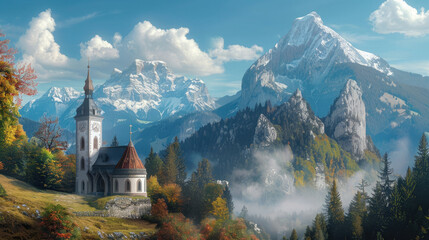 church in the mountains