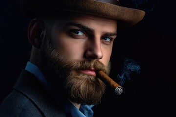 cuban cigars with man