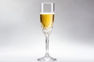 A glass of champagne sitting on top of a table, ready for celebration