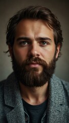 Obraz premium Man with a beard.