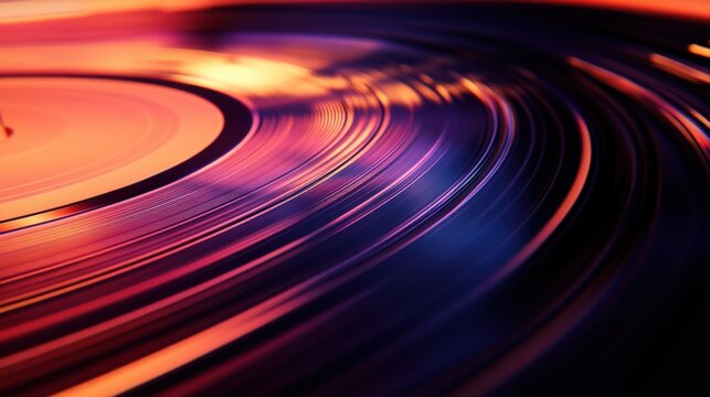 Disco de vinilo girando