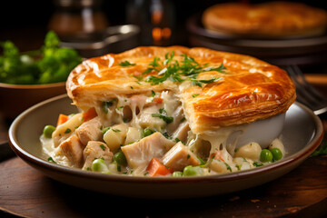 Chicken Pot Pie Savory Pie Filled with Chicken and Vegetables