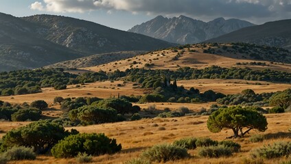 Obraz premium Mediterranean landscape in Supramonte Mountains, Sardinia.