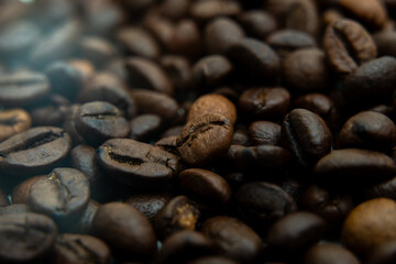 coffee beans on a white background