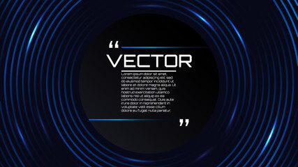 Fototapeta premium Dark background with colorful gradient neon lines. Vector illustration. Design for wallpaper, banner, background. 