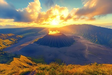 Fototapeta premium Bromo tengger semeru sunrise