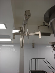 Stainless Steel Industrial Suspension Arm in a Pharmaceutical Cleanroom Facility