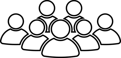 People group icon set team worker user. Employee people group icon team staff. User profile symbol. Group of people or group of users. Persons symbol.