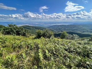 landscape of the Vihorlat Mountains and the Zemplín Dam in eastern Slovakia