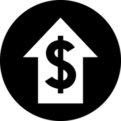 Currency Exchange. Currency exchange rate icon. Stock market. Cost reduction. Cost increase icon. Price reduced, discount icon. Financial or business sign