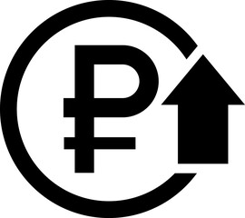 Currency Exchange. Currency exchange rate icon. Stock market. Cost reduction. Cost increase icon. Price reduced, discount icon. Financial or business sign