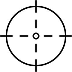 Crosshair gun sight icons set. Cross hairs. Bullseye, target or aim symbol. Futuristic aim pointer. Military rifle scope, shooting mark sign. Targeting, aiming. Archery, hunting. Game UI element