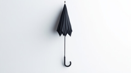 A single closed umbrella neatly displayed on a white background.
