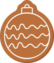 Christmas bauble gingerbread cookie