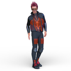 サイバーマン　3DCGレンダリング