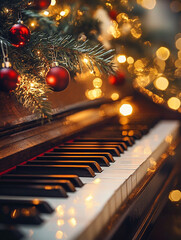 christmas piano event poster