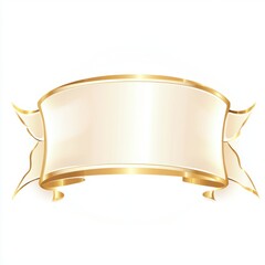 Blank ribbon template vector illustration