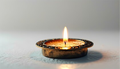 Illuminated diya with intricate design, symbol of light and celebration, spiritual ambiance

Keywords: diya lamp, festive light, spiritual decor, Indian tradition, glowing diya.

