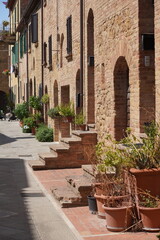 Naklejka premium street in the town